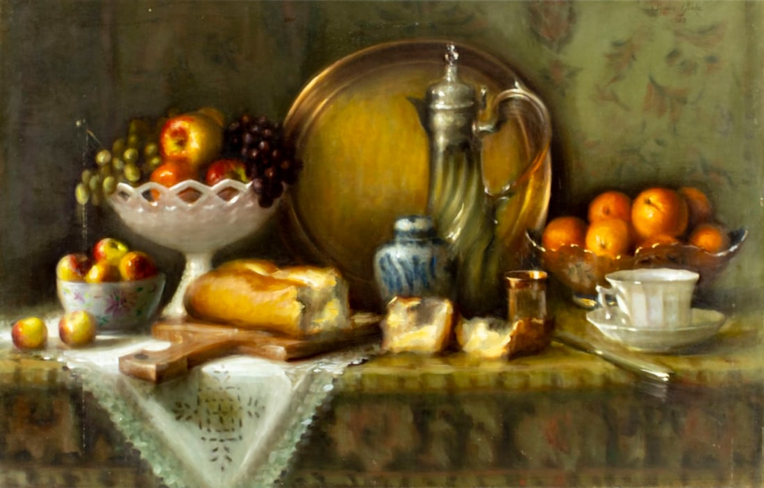 Susan Goetz (NY,20/21C) oil painting (1 of 13)