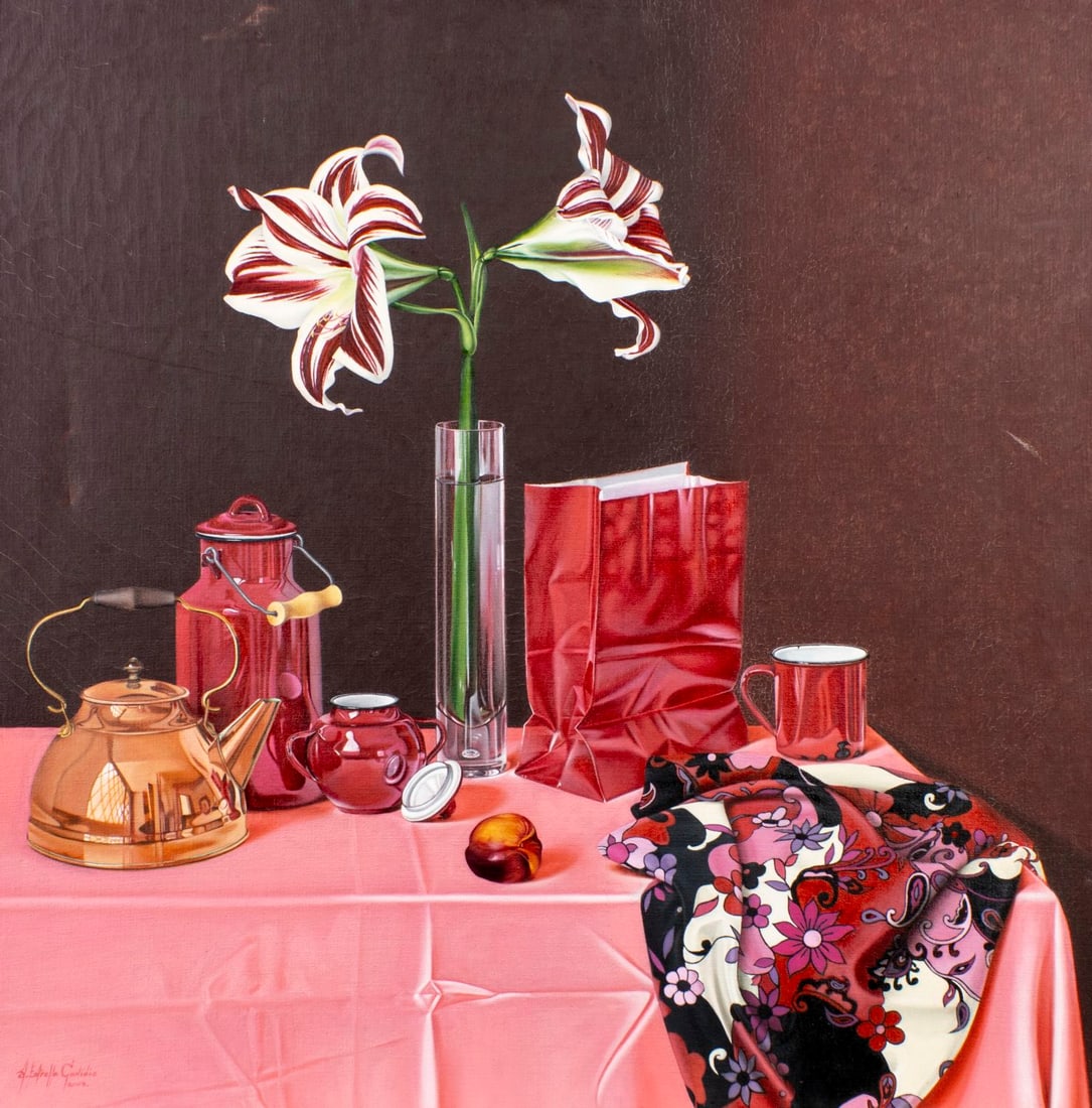 Milton Estrella Gavidia (Ecuador,b 1969) oil painting (1 of 12)