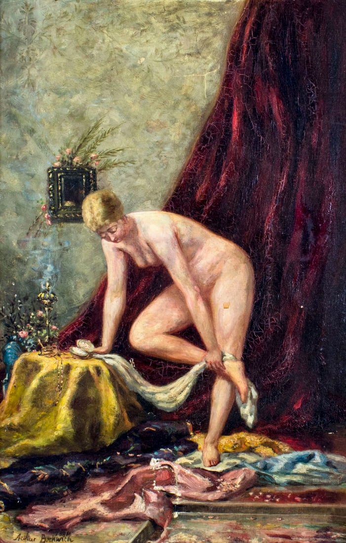 Arthur Beckwith (NY,CA,UK,1860-1930) oil painting antique (1 of 16)