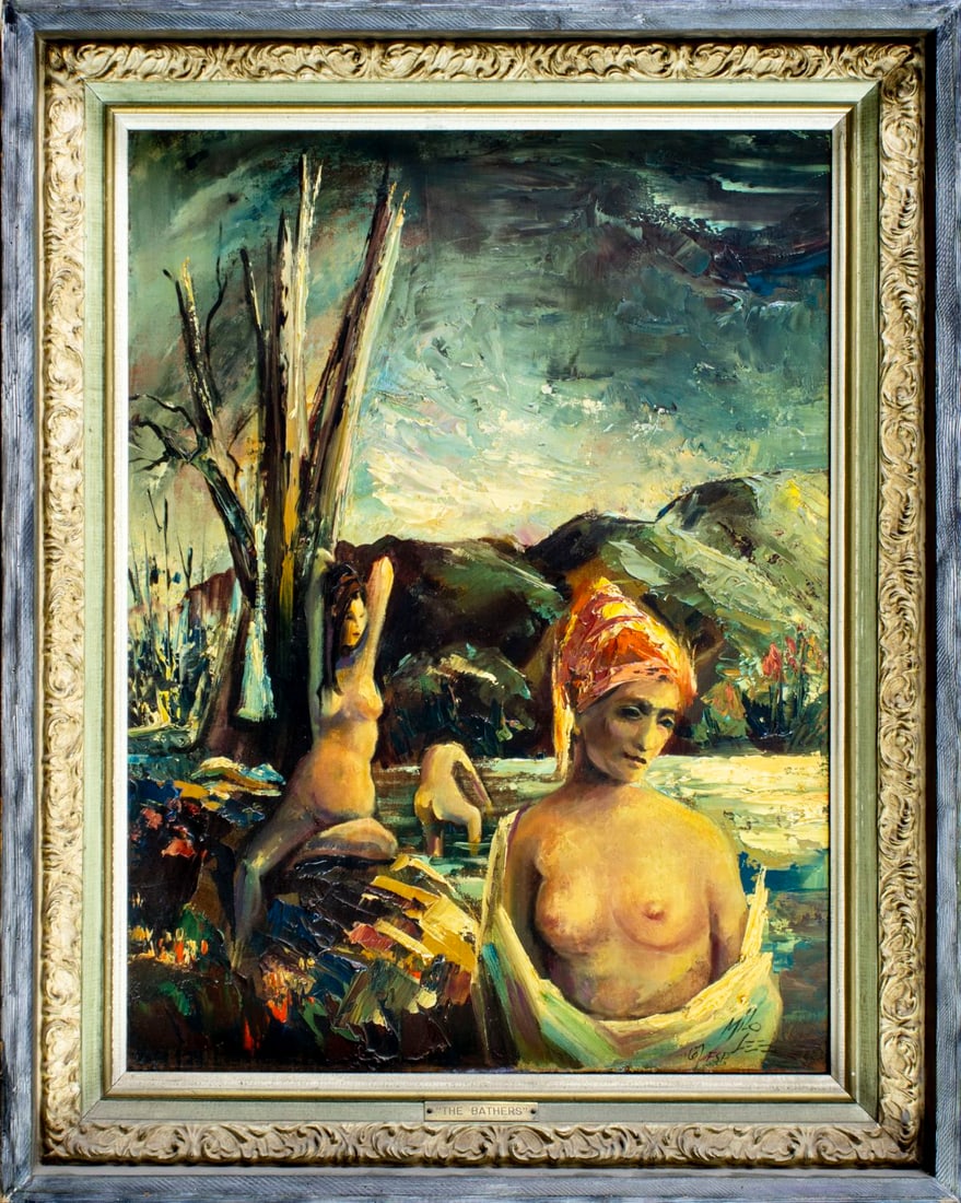 Milo Lee (US,1922-1969) oil painting - 3