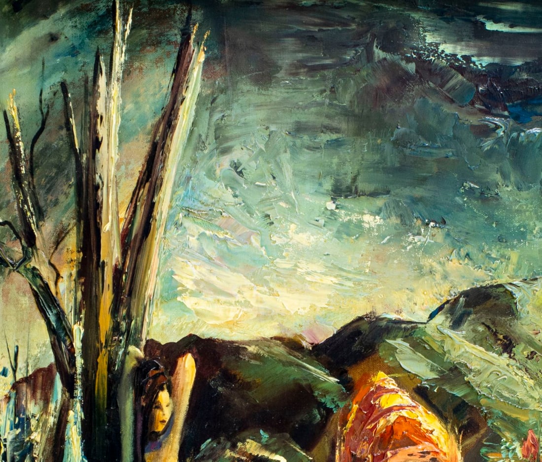 Milo Lee (US,1922-1969) oil painting - 6
