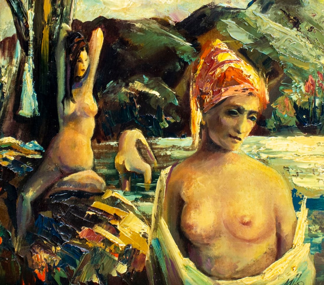 Milo Lee (US,1922-1969) oil painting - 7