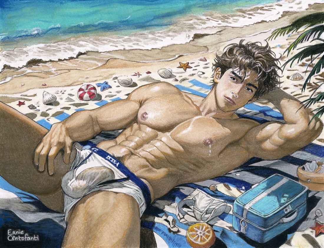 Ernie Centofanti (CA,b 1956) pastel painting (1 of 10)