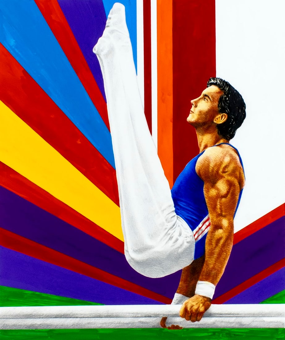 Chris Calle (US,b 1961) gouache painting (1 of 13)