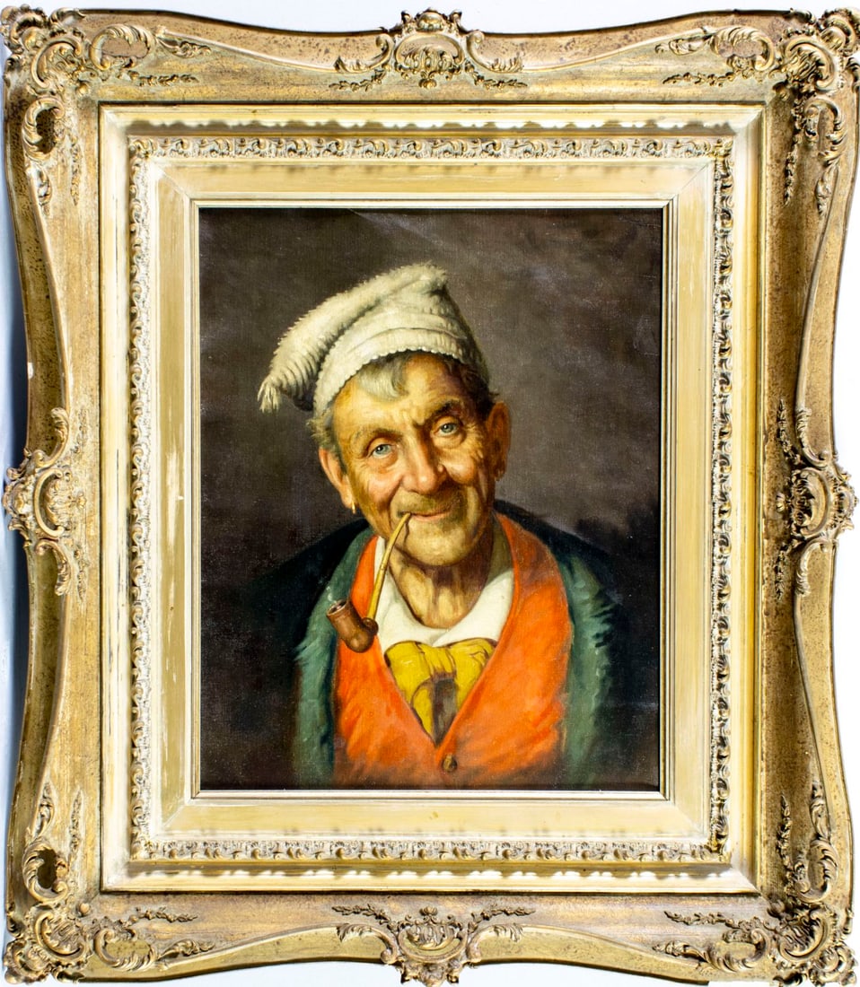 Achille Petrocelli (Italy,1861-1929) oil painting antique - 3