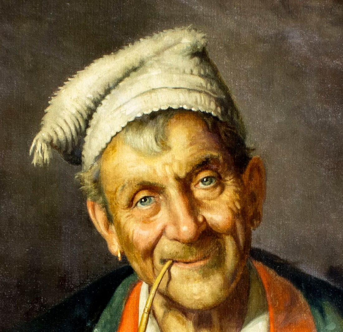 Achille Petrocelli (Italy,1861-1929) oil painting antique - 5