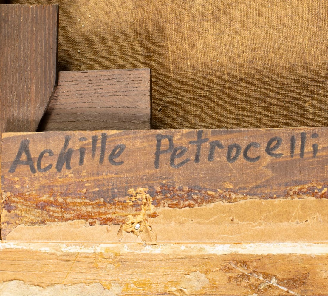 Achille Petrocelli (Italy,1861-1929) oil painting antique - 9