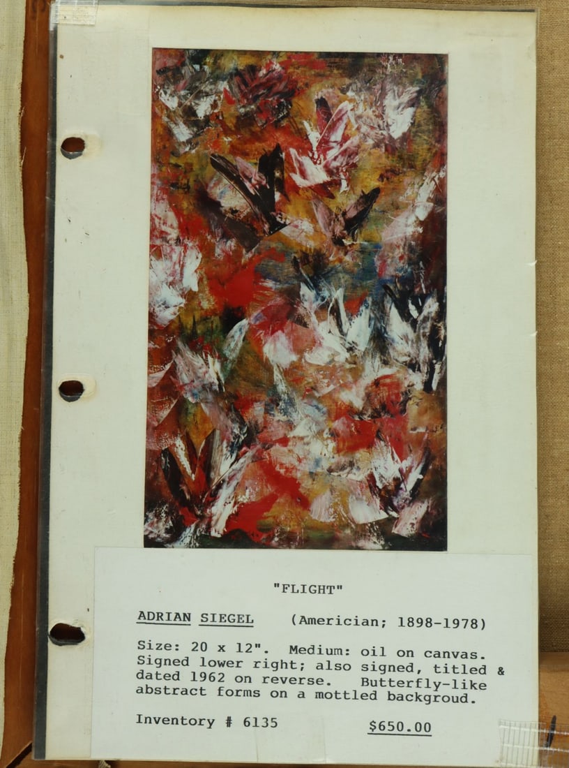 Adrian Siegel (NY,1898-1978) oil painting - 13