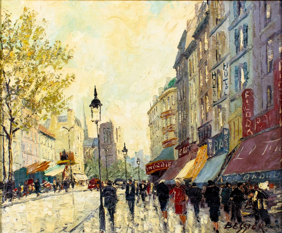 Bessier (French,20C) oil painting (1 of 12)