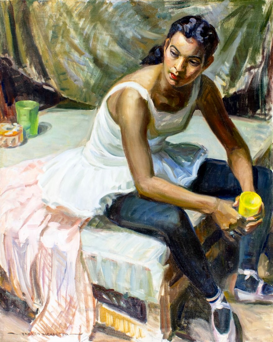 Edward Horace Nicholson (CA,IL,1901-1966) oil painting (1 of 12)