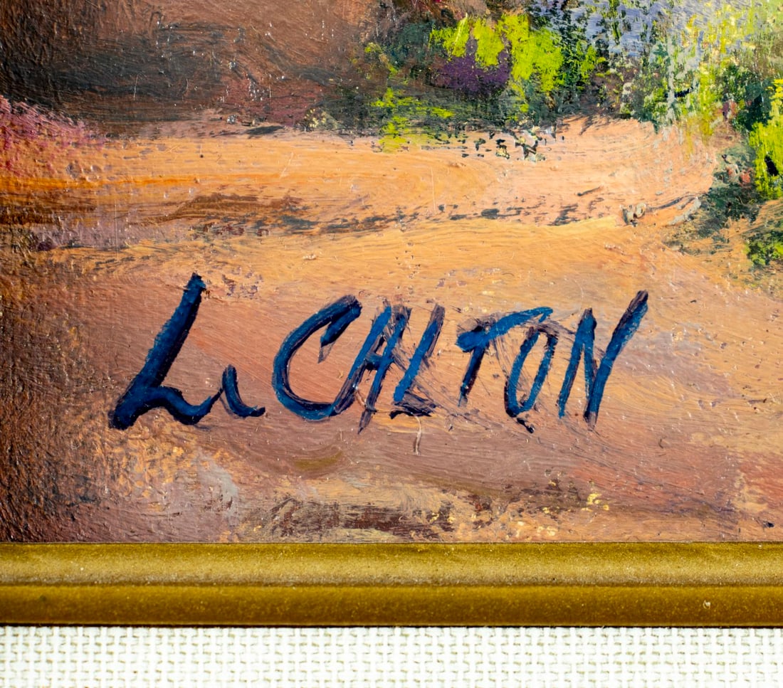 L Calton (US,20C) oil painting - 4
