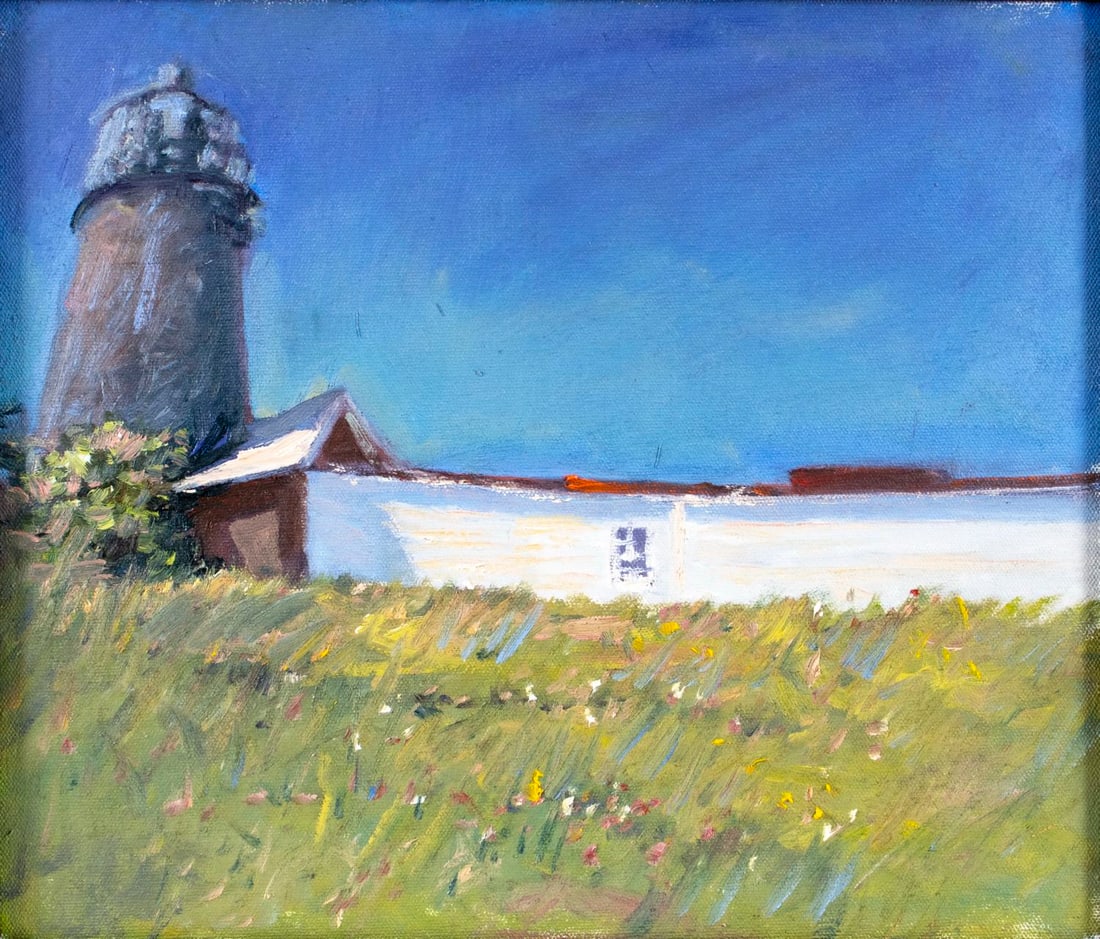 Robert Waltsak (NJ,b 1944) oil painting: ARTIST: Robert Alan Waltsak (New Jersey, born 1944) TITLE: Countryside Scene YEAR: 2021 MEDIUM: oil on canvas board CONDITION: Very good. No visible inpa
