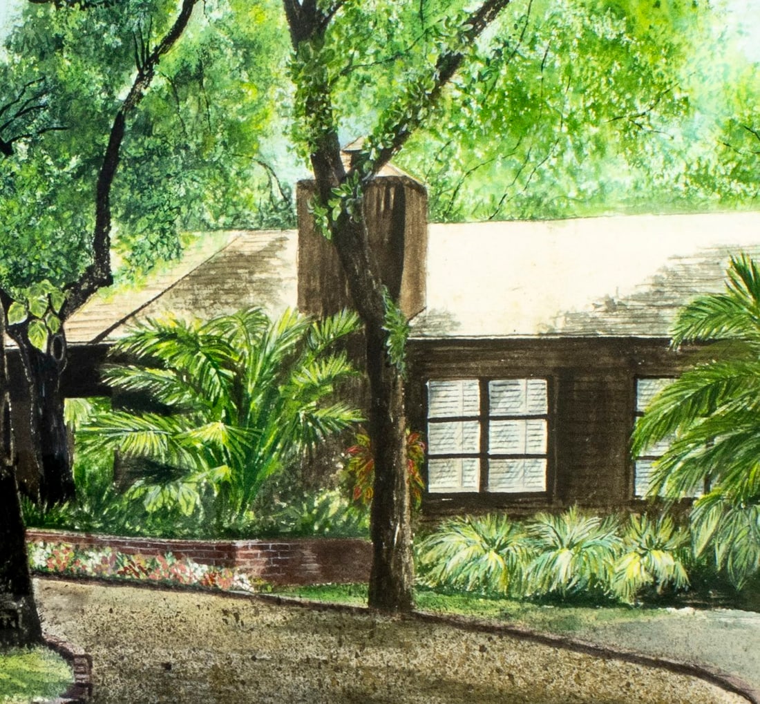 Joel Knapp (IN,TN,1939-2020) gouache painting - 7