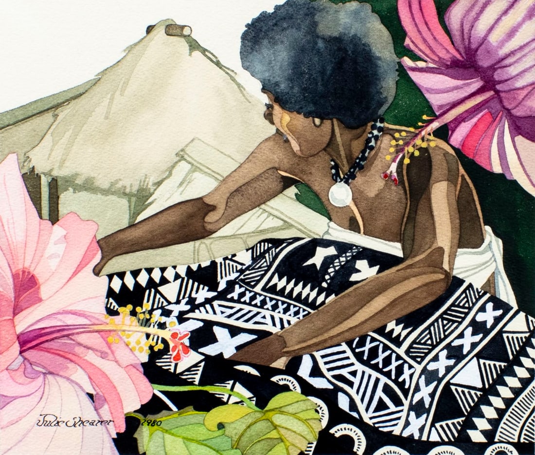 Julie Shearer (CT,20C) watercolor painting (1 of 13)