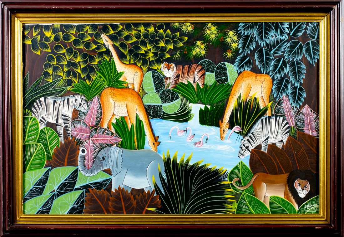 Jean Claude Senat (Haiti,20C) oil painting - 3