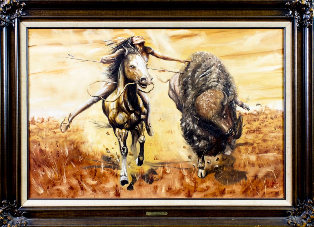 S P Nava-Ha (US,20C) oil painting - 3