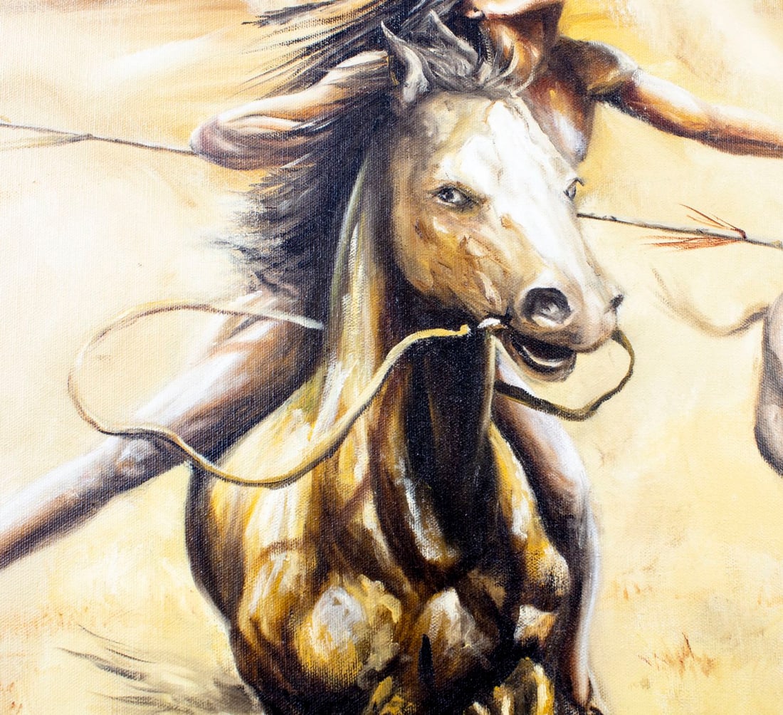 S P Nava-Ha (US,20C) oil painting - 7