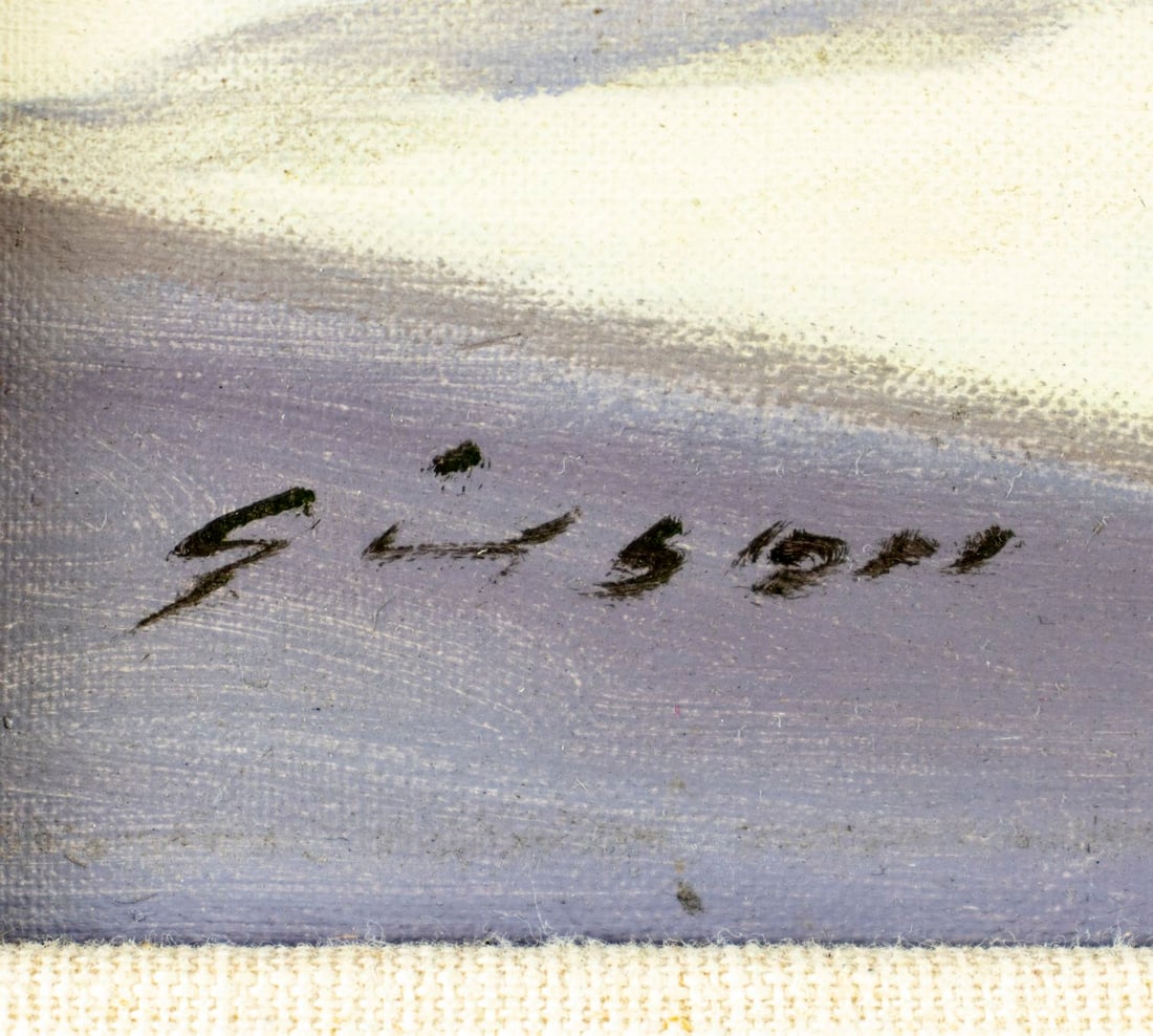 Andre Gisson (French,NY,CT,1921-2003) oil painting - 4