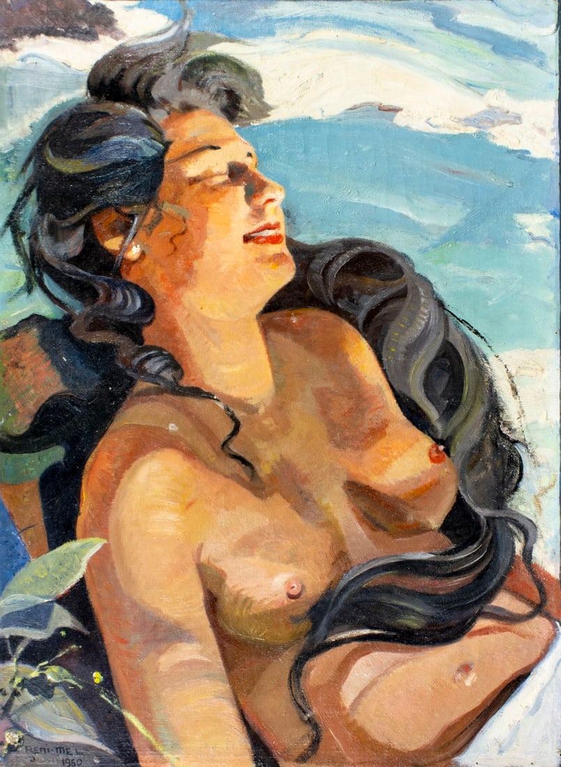 Leon Reni Mel (NY,France,1893-1984) oil painting (1 of 14)