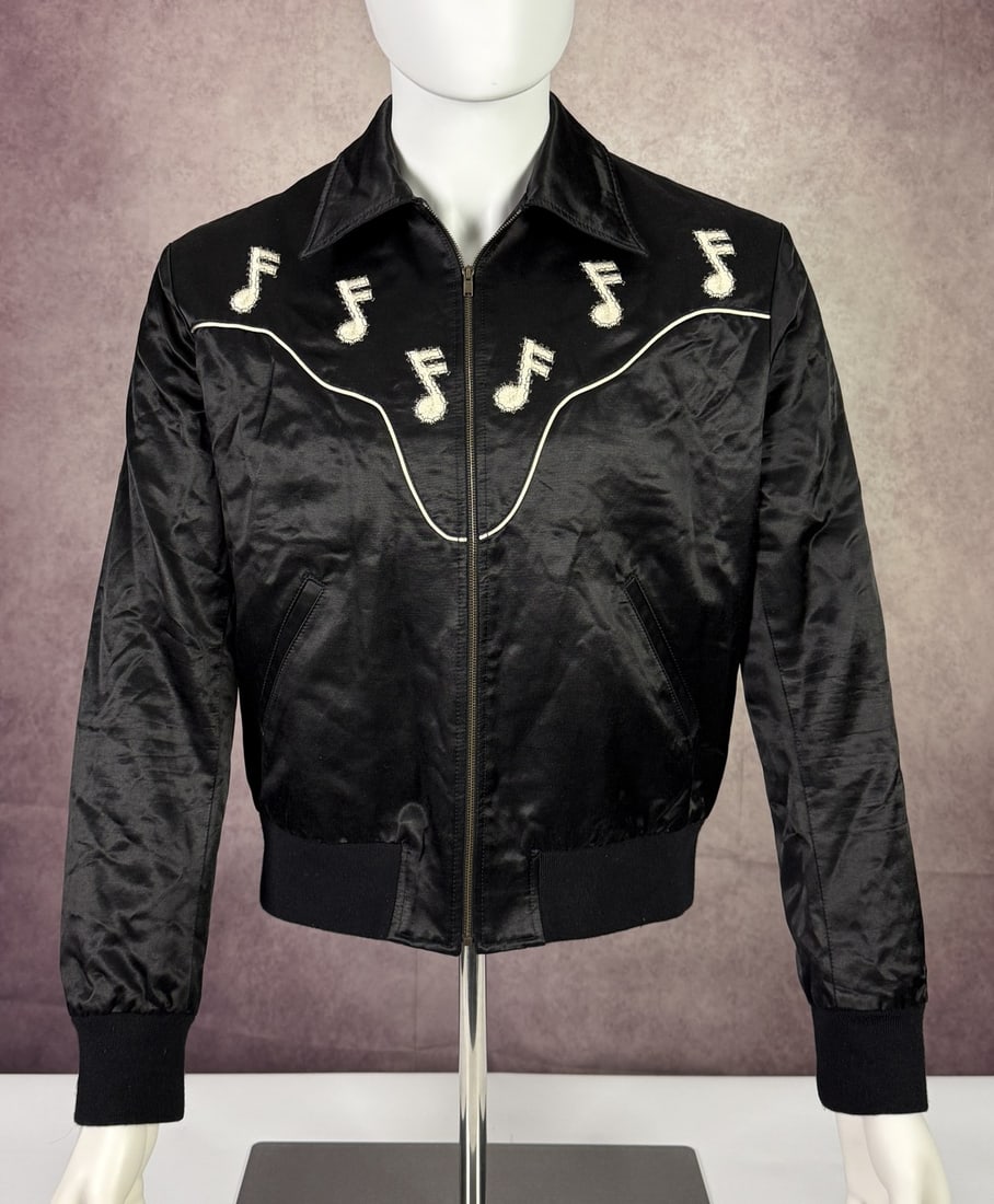 The Weeknd's Wardrobe - Saint Laurent jacket: Saint Laurent Music Note Embroidered Jacket. SIZE: XL CONDITION: Pre-owned. The photographs are part of this description - please review them carefully to assess condition. PROVENANCE: From the person