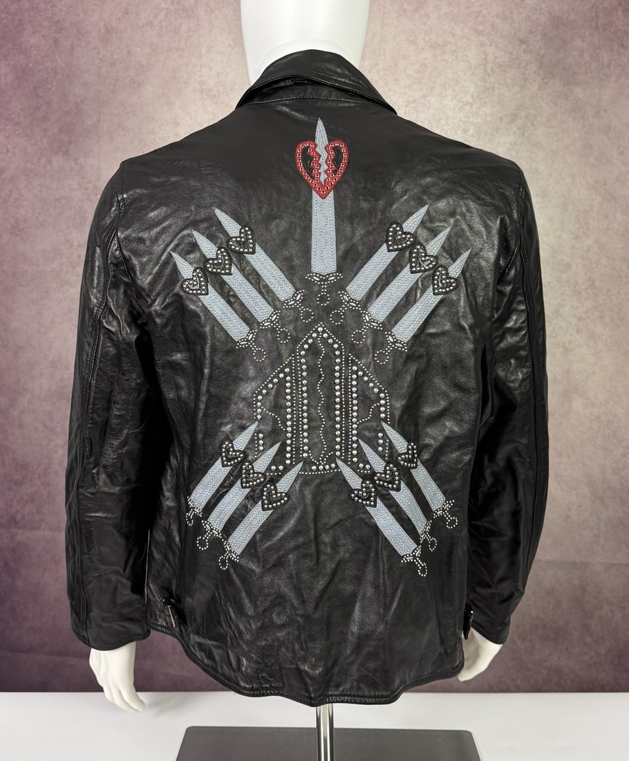 The Weeknd's Wardrobe - Valentino jacket: Valentino Black Leather Jacket. CONDITION: Pre-owned. The photographs are part of this description - please review them carefully to assess condition. PROVENANCE: From the personal collection of Abel 