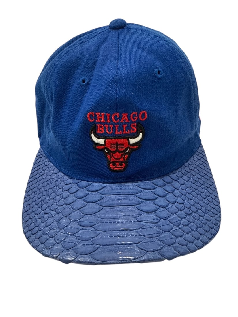 The Weeknd's Wardrobe - Just Don hat: Just Don Made in USA NBA Chicago Bulls Mitchell & Ness Python Hat. Just Don is the Chicago accessories label by Don Crawley (Don C). CONDITION: Pre-owned. The photographs are part of this description 