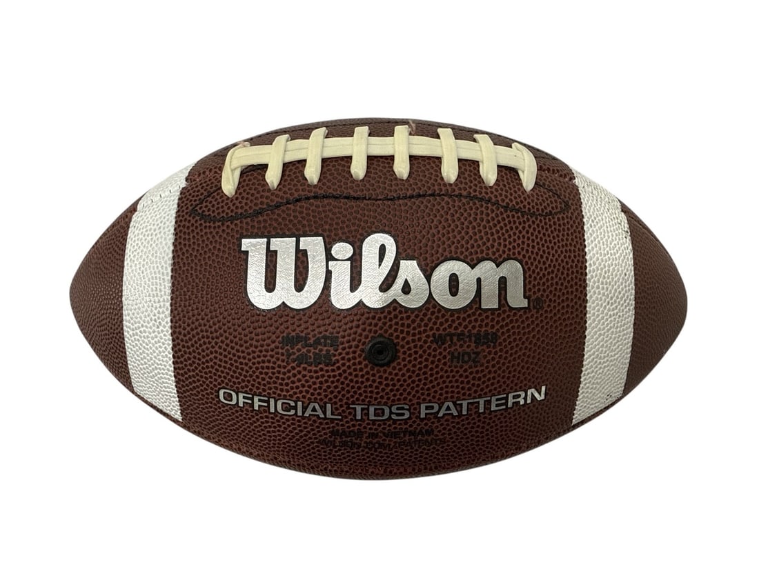 The Weeknd's Wardrobe - Wilson NFL Football (Signed, Unattributed): A Wilson NFL football bearing a signature in black marker. The signer is unidentified and the autograph is unattributed; the lot is offered AS-IS with no authentication, attribution, or warranty as to