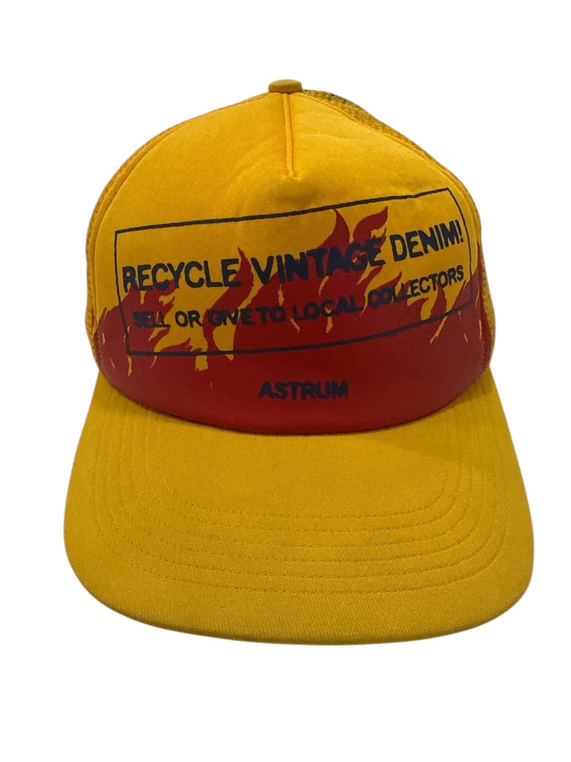 The Weeknd's Wardrobe - Astrum Denim Cap: Astrum Recycle Vintage Denim Sell or Give to Local Collectors Cap. CONDITION: Pre-owned. The photographs are part of this description - please review them carefully to assess condition. PROVENANCE: Fr