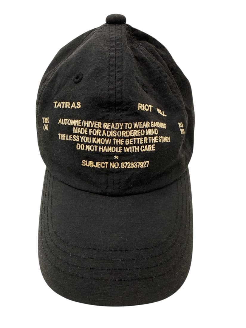 The Weeknd's Wardrobe - Riot Hill cap: Riot Hill Tatras Cap. CONDITION: Pre-owned. The photographs are part of this description - please review them carefully to assess condition. PROVENANCE: From the personal collection of Abel Makkonen T