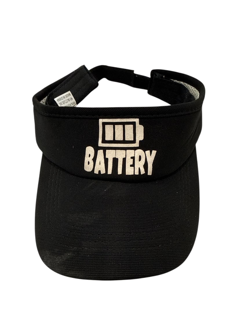 The Weeknd's Wardrobe - Take Charge Battery Cap: Take Charge Battery Cap. CONDITION: Pre-owned. The photographs are part of this description - please review them carefully to assess condition. PROVENANCE: From the personal collection of Abel Makkone