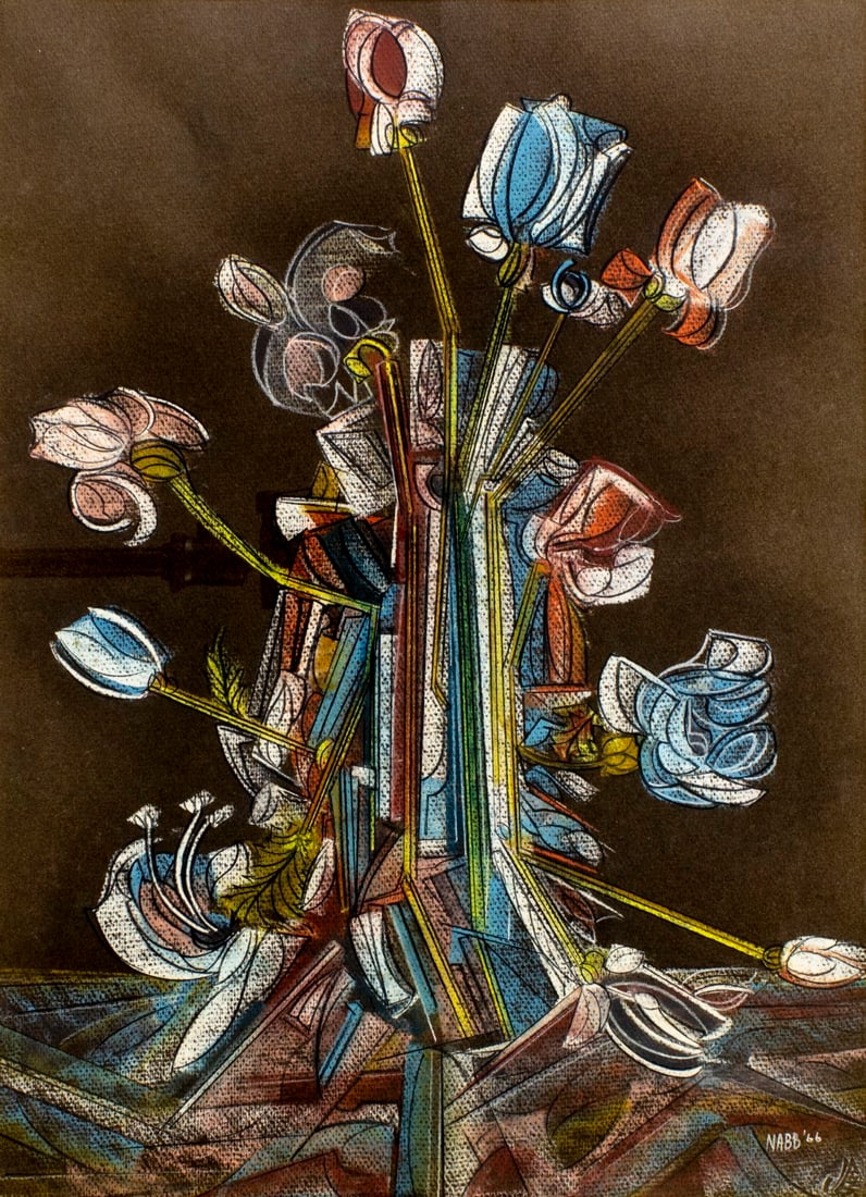 Paul Nabb (NY,mid 20C) pastel painting (1 of 12)