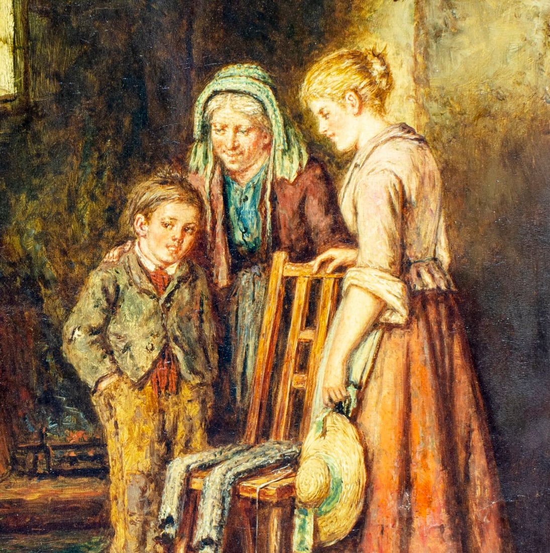 Mark William Langlois (UK,1848-1924) oil painting antique - 6