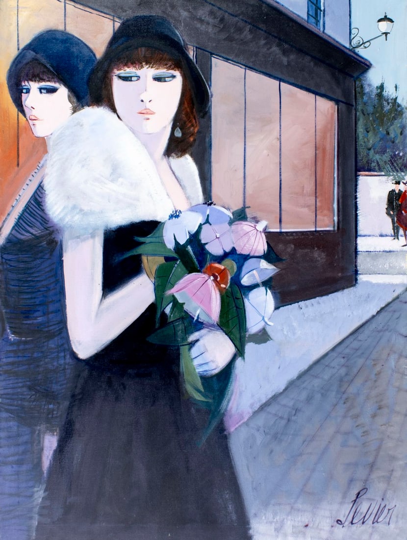 Charles Levier (French,NY,CA,1920-2003) oil painting (1 of 13)