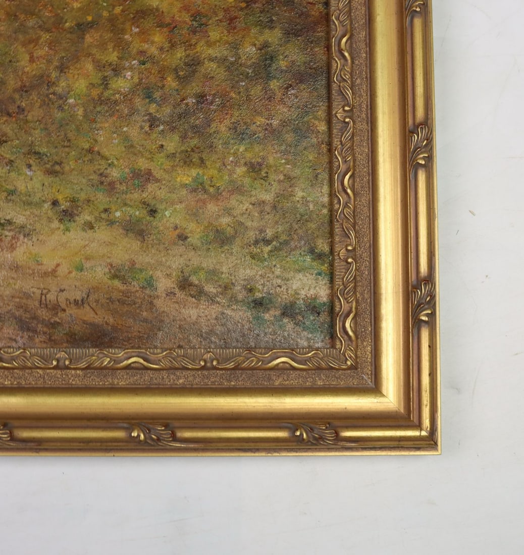 R Cook (UK,early 20C) oil painting antique - 10