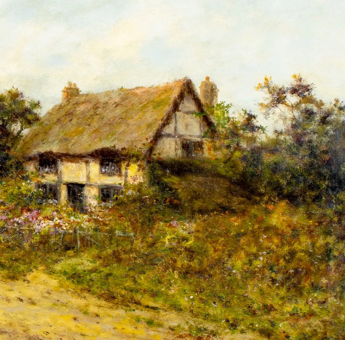 R Cook (UK,early 20C) oil painting antique - 7