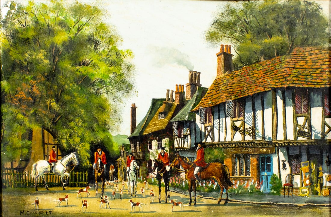 Malcolm Gearing (UK,1947-?) oil painting (1 of 14)