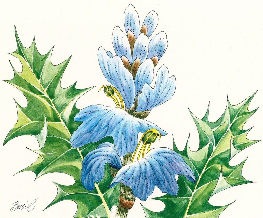 Basil Smith (UK,1925-2010) watercolor painting (1 of 13)