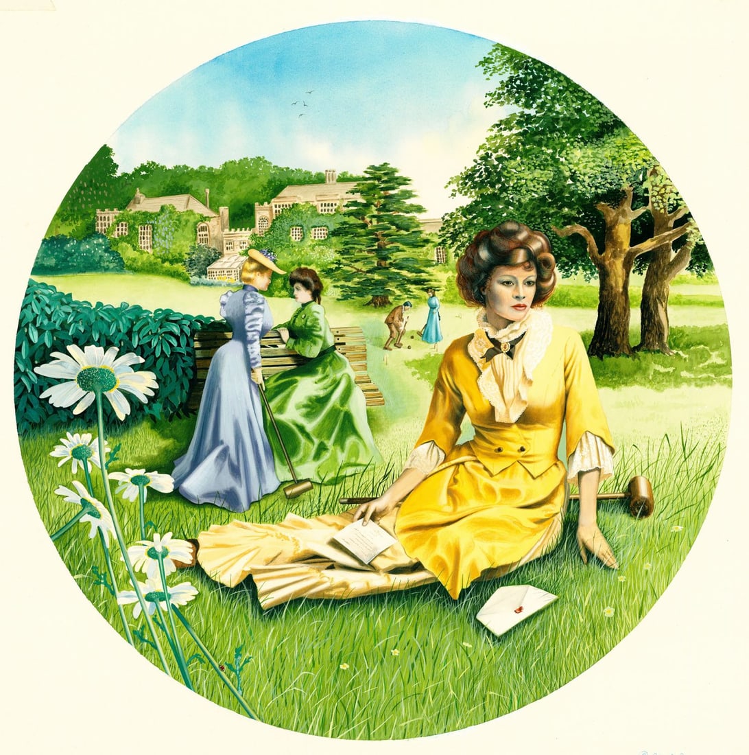 Philip Rymer (US,20C) gouache painting (1 of 12)