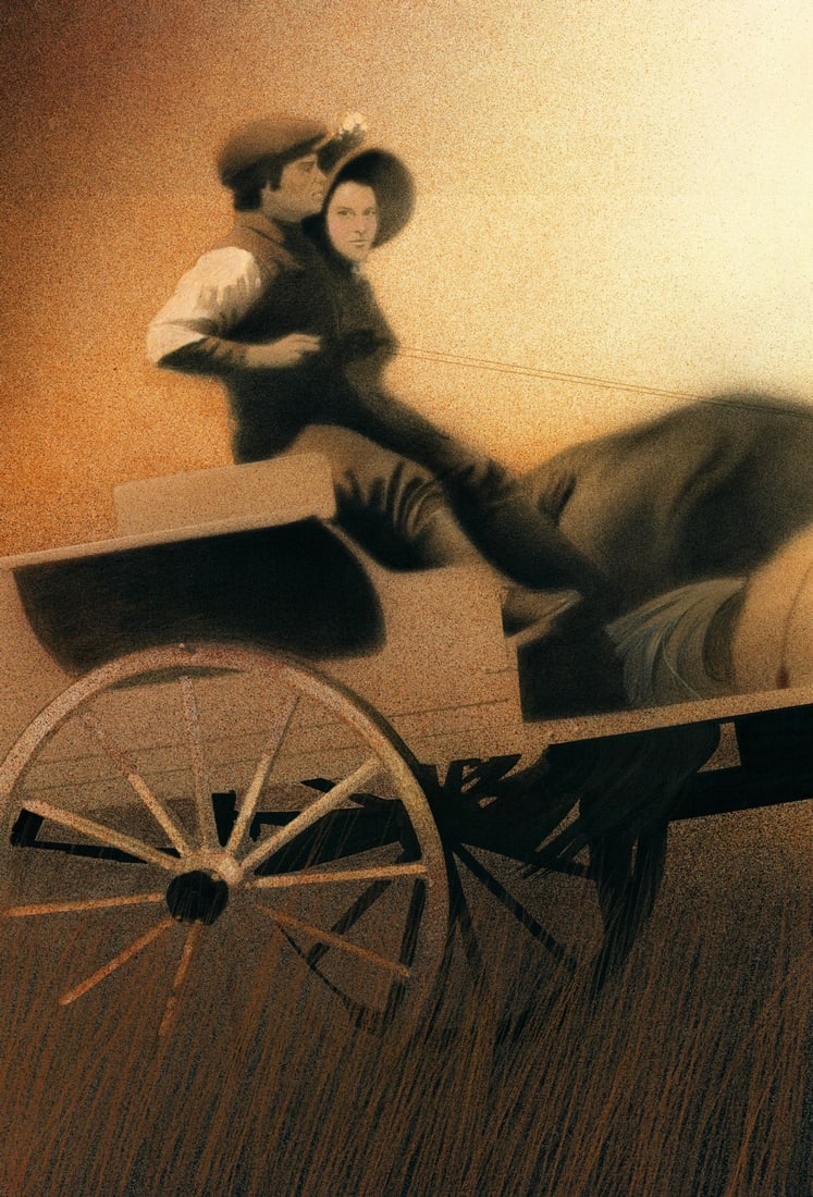 Dennis Luzak (IL,1939-?) oil painting: ARTIST: Dennis Luzak (Illinois, 1939 - ???) TITLE: Illustration YEAR: 1980s MEDIUM: oil on board CONDITION: Overall good. No visible inpaint under UV l