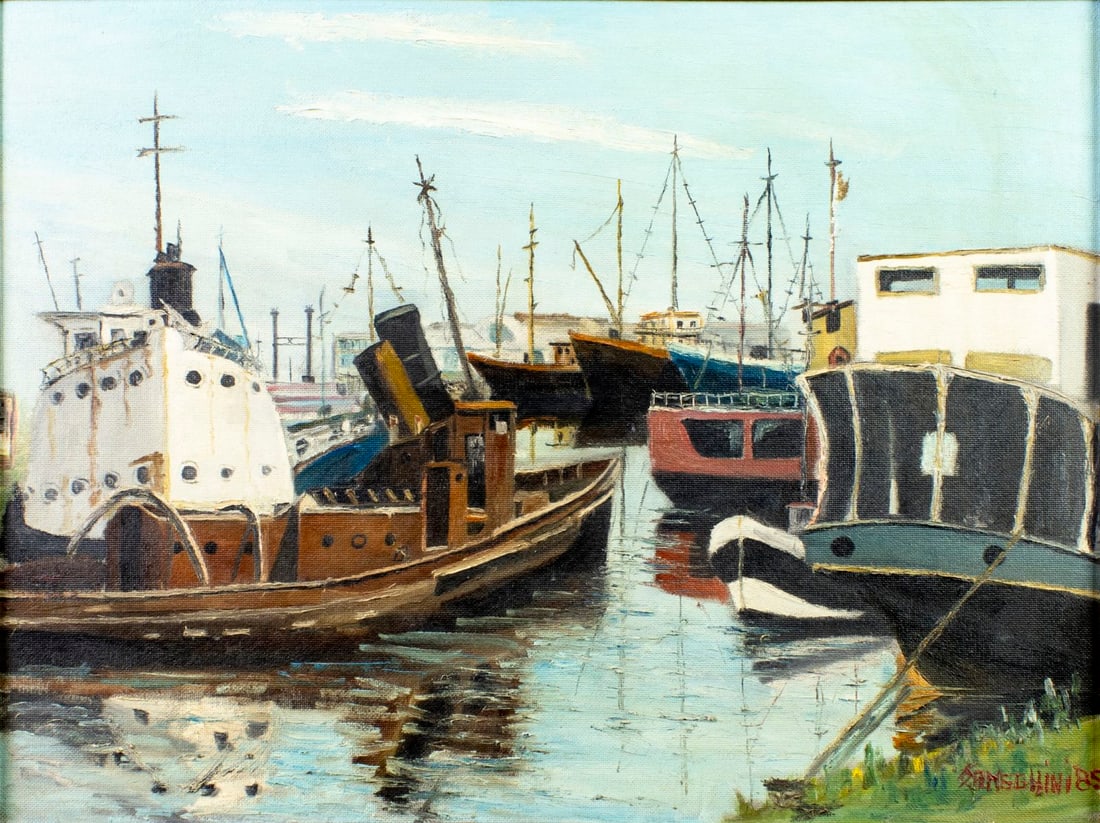 Italo Sameghini (Argentina,1913-1994) oil painting (1 of 16)