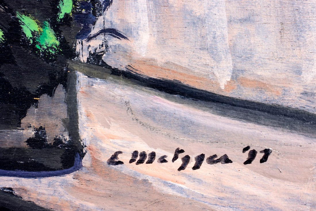 Evelyn Metzger (NY,Brazil,1911-2007) oil painting - 4