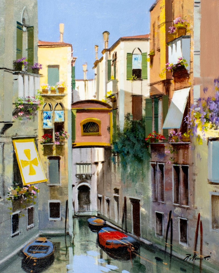 Raimondo Roberti (Italy,1947-?) oil painting (1 of 13)