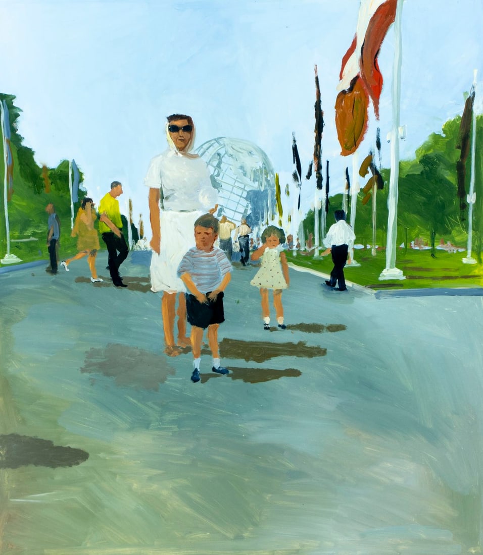 Michael Paraskevas (NY,b 1961) acrylic painting (1 of 12)