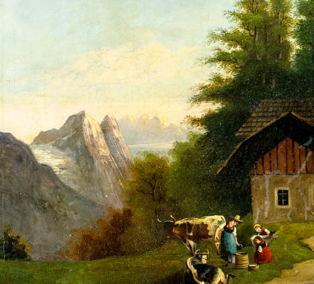 Tobias Grieser (German,early 20C) oil painting antique - 6