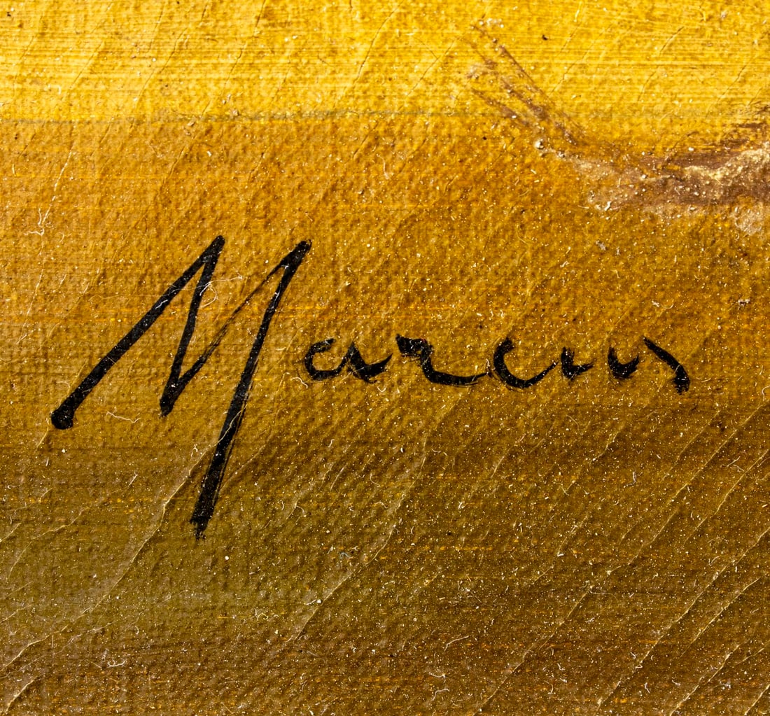 Marcin (France,early 20C) oil painting antique - 4