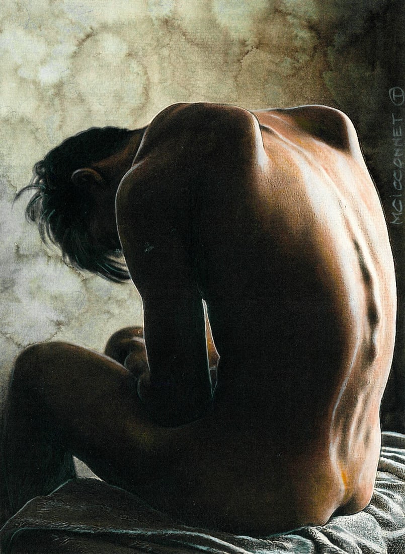 MCicconneT (KS,Indonesia,b 1969) mixed media painting (1 of 14)