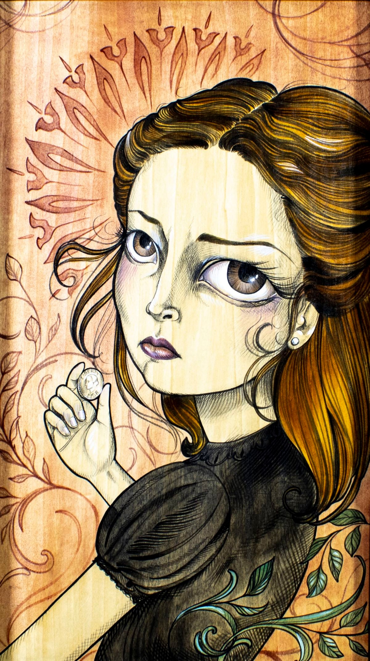 Sandi Calistro (CT,ME,20/21C) acrylic painting (1 of 11)