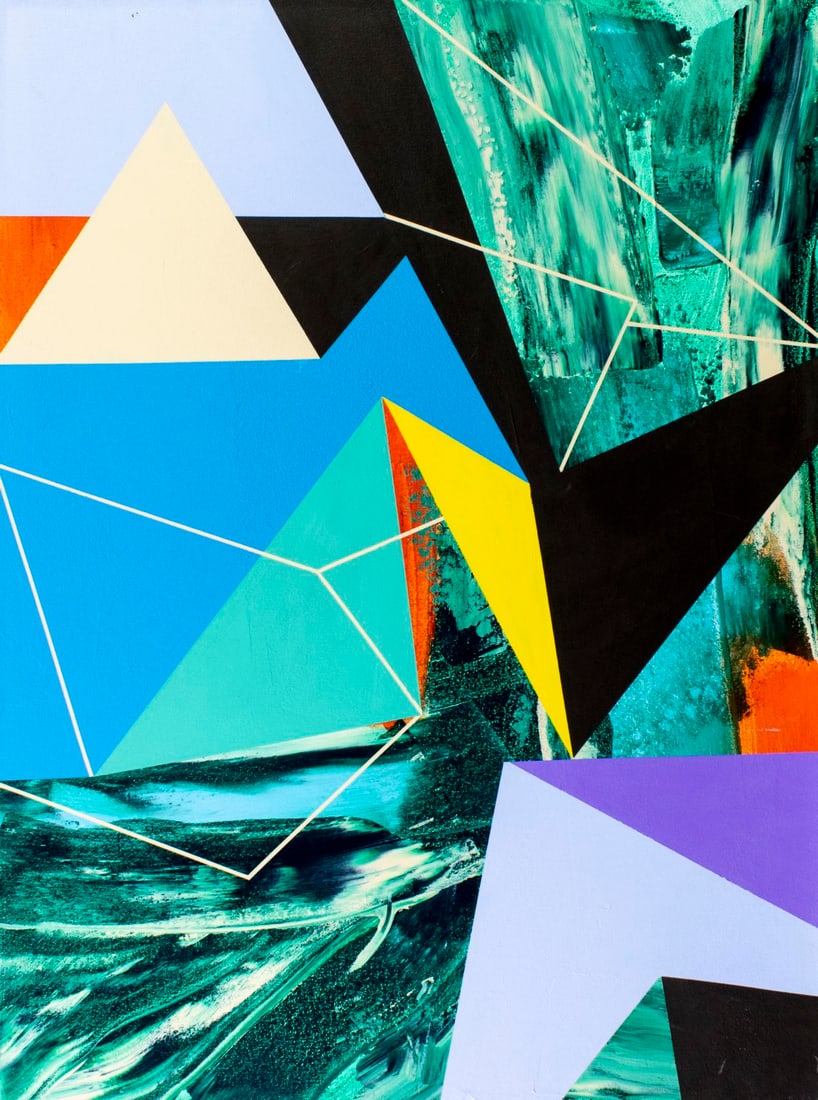 James Massena (OH,1953-2021) acrylic painting (1 of 14)