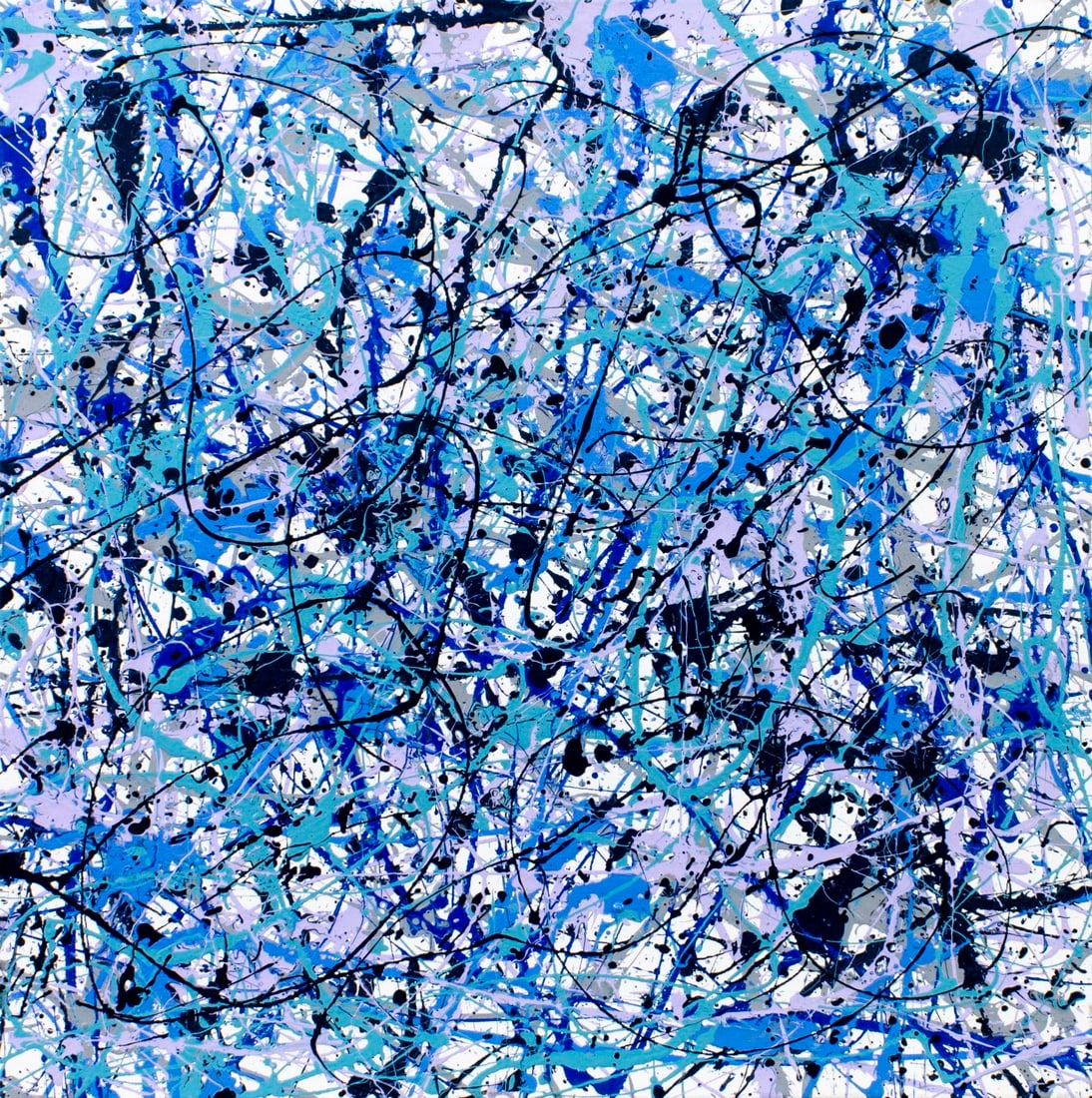 R Moore (US,20/21C) acrylic painting (1 of 12)