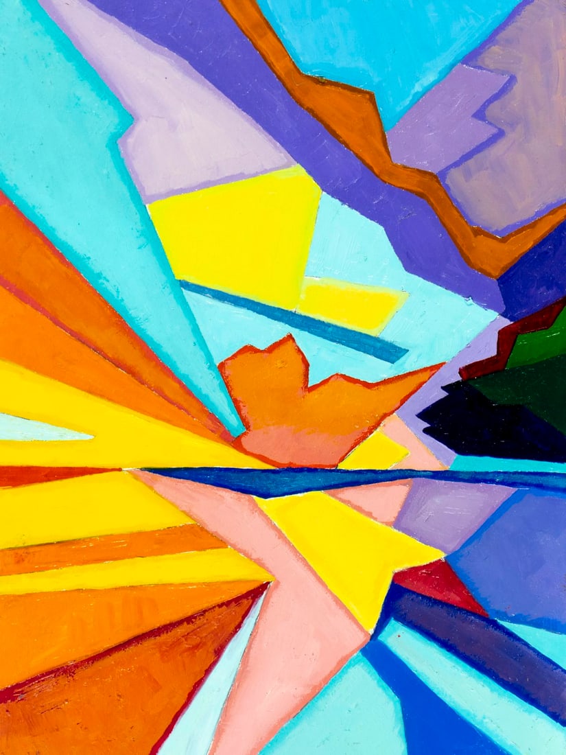 Janet Cooling (PA,CA,1951-2022) oil painting (1 of 12)